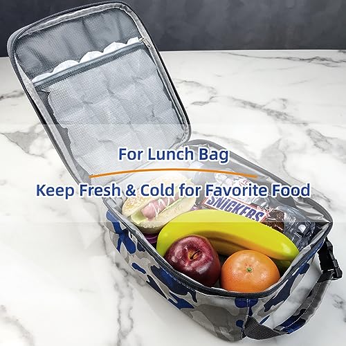 Reusable Ice Pack Sheets for Coolers and Lunch Bags, Flexible Flat Ice Sheets