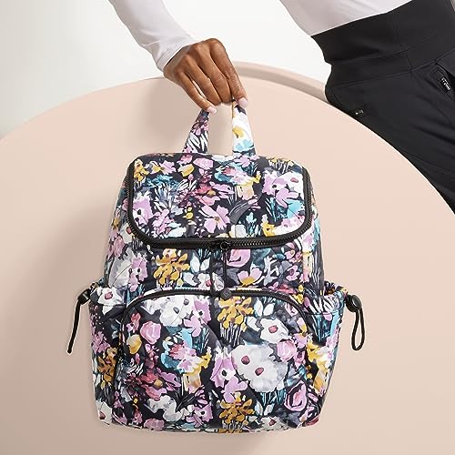 Vera Bradley Featherweight Backpack - One Size Black - Lightweight Recycled Fabric