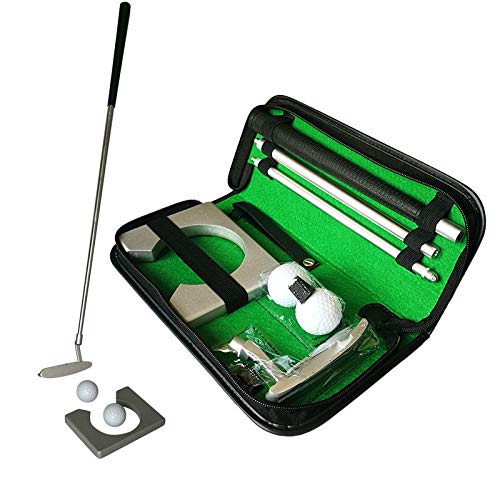 Portable Golf Putter Set with Ball Cup & Case – Indoor Practice Kit