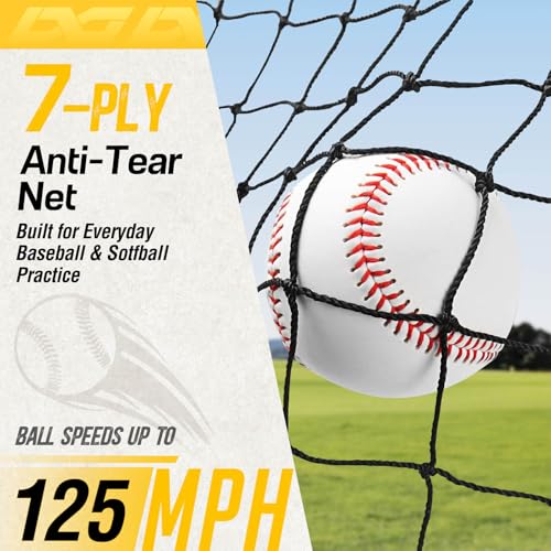 PodiuMax 7x7FT Baseball Pitching Net with Safety Screen for Pitcher Protection