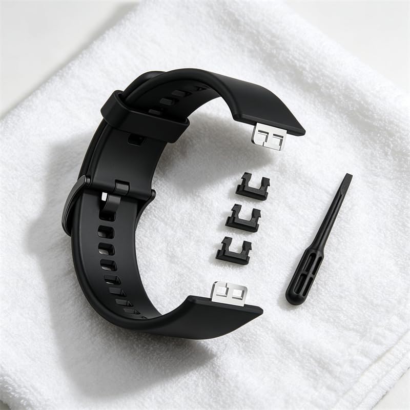 Adjustable Silicone Watch Strap for Huawei Watch Fit - Black, Grey, White