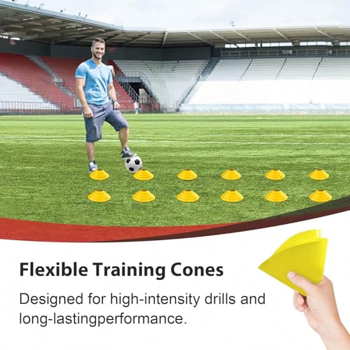 12x6 FT Portable Soccer Goal with Carry Bag & Cones - Black