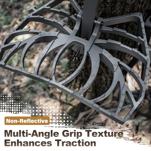 Kalkal Lightweight Adjustable Saddle Hunting Platform for Tree Stands
