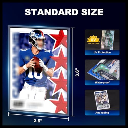 COLQU 10000ct Card Sleeves for Trading Cards - Clear Soft Baseball & Sports Card Protectors