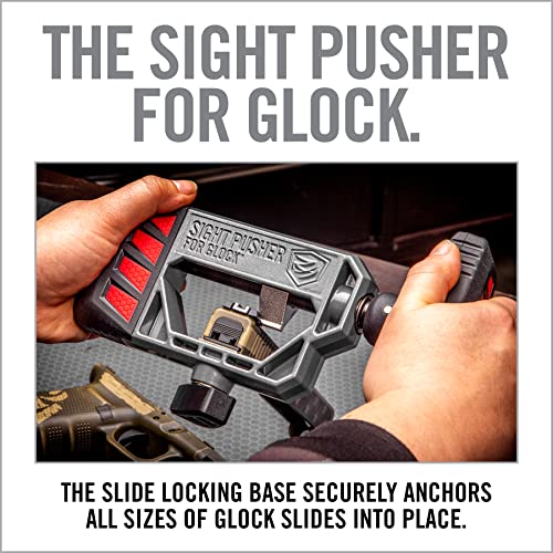 Glock Sight Pusher Tool for Front & Rear Dovetail Installation - Compatible with Glock 17, 19, 26, 43 & More