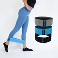 Natural Pilates Resistance Booty Bands 3 Levels of Strength. Fabric Exercise Bands for Legs and Glutes. Non-Slip, No Pinch, Travel-Friendly. Includes Workout Guide