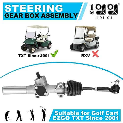 Golf Cart Steering Gear Box Assembly for EZGO TXT 2001-Up - Replaces OEM Parts