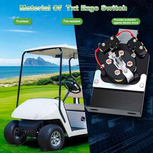10L0L Golf Cart Forward Reverse Switch Assembly for EZGO TXT Black
