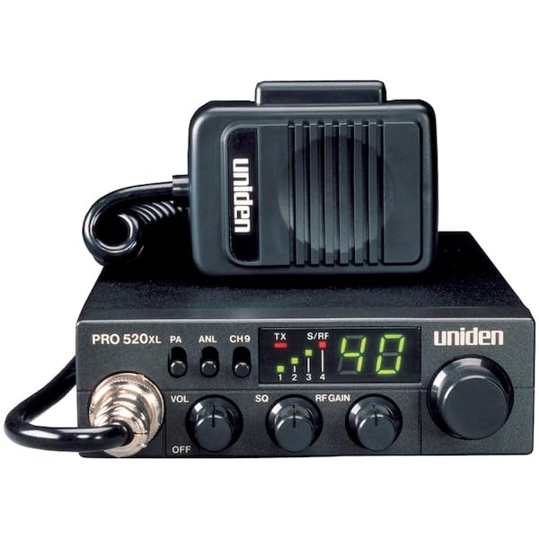 Uniden PRO520XL 40-Channel CB Radio - Compact, Heavy-Duty, with Emergency Channel 9 - One Size