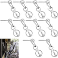 Horse Tie Ring Set with Snap and Eye Bolt - Stainless Steel Equestrian Equipment