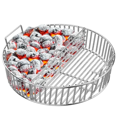 Onlyfire Heavy-Duty Stainless Steel Charcoal Ash Basket XL for 24" Green Egg