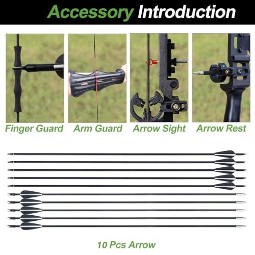IS-TONGTU 40 lbs Takedown Recurve Bow Set for Adults & Youth Outdoor Hunting