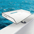 Boat Cutting Board with Fish Ruler and Rod Holder - White-Black-White Variation