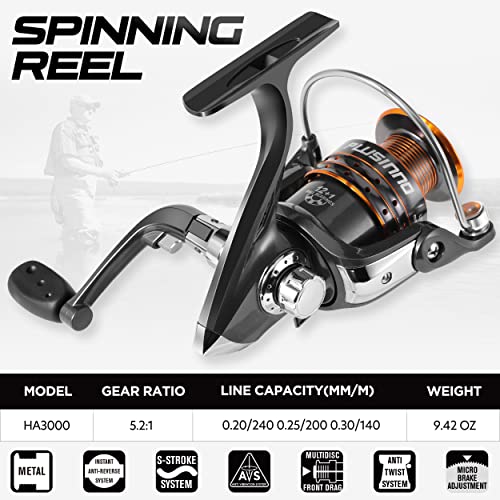 2 Pack Full Fishing Kit with Telescopic Rods & Reels - Carrier Case Included