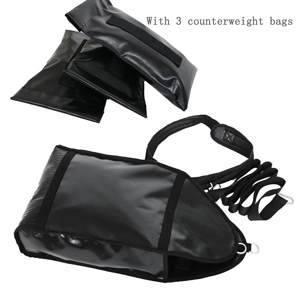 Running Weight Bag Speed Training Sandbag Adjustable Weight Sled Running Training Used for Speed Training for Sprinters with 3 Weight Sandbags