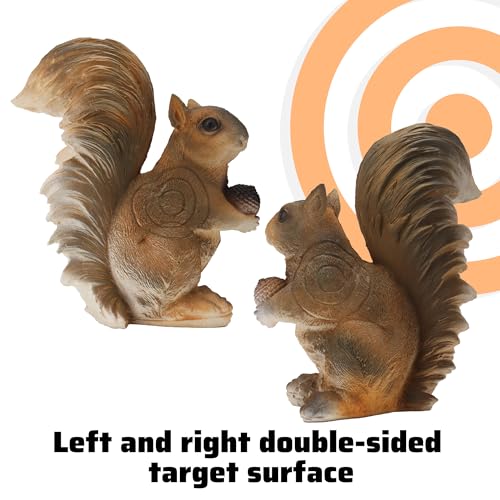 3D Animal Target Squirrel Foam Archery Target with Ground Stakes for Outdoor Hunting