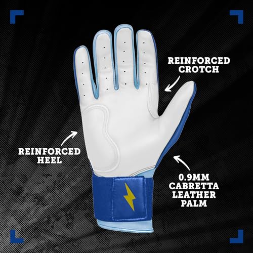 Bruce Bolt Bear Series Batting Gloves - Adult & Youth Baseball Gloves