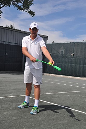 Tennis Serve Trainer with 3 Balls - Swing & Serve Practice Tool
