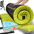 Gaialoop Memory Foam Camping Mattress - Avocado Green, Single 75x30x3 Inches