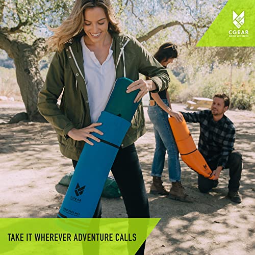8' x 8' Sand-Free Outdoor Camping Mat - Blue/Green Beach & Picnic Ground Mat
