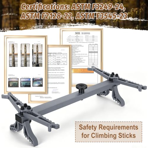 Kalkal Aluminum Climbing Sticks for Hunting - Lightweight, Non-Slip Tree Stand Accessory