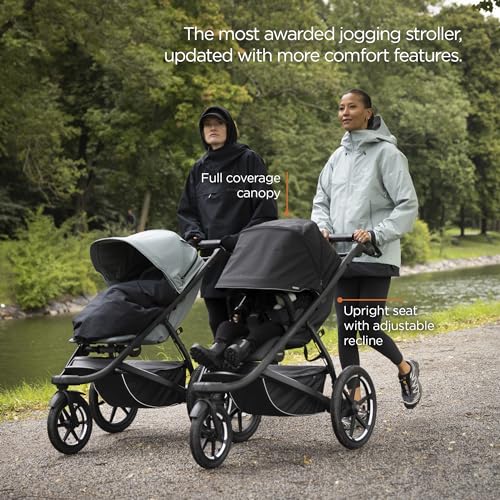 Thule Urban Glide 3 All-Terrain Jogging Stroller - Magnetic Buckle, Black, Single