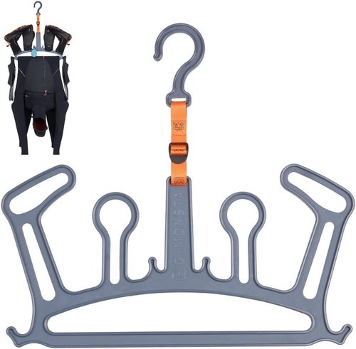 C-Monsta Wetsuit Hanger - Quick Drying Heavy Duty Design for Wetsuits, Gloves & Boots | V2 Grey