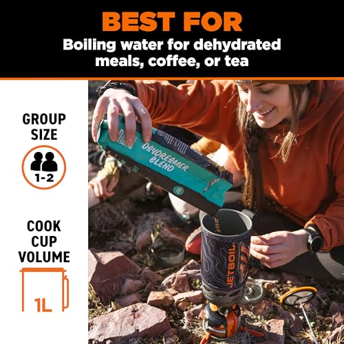 Jetboil Flash Java 1.0L Backpacking Stove & French Coffee Press - Topo Edition