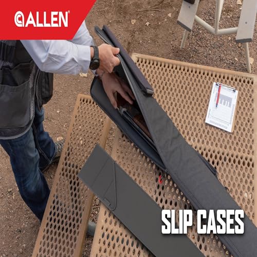 Allen Company Neoprene Shotgun Slip Case - 52 Inch Protective Padded Gun Sleeve with Handles - Gray