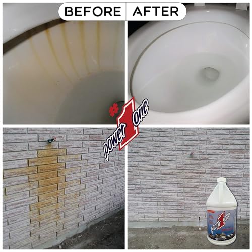 1 Gallon Boat Hull Cleaner for Fiberglass - Hard Water & Rust Stain Remover - Pack of 1