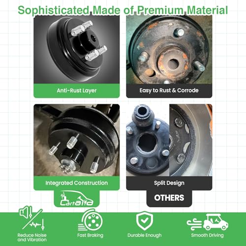Golf Cart Brake Drum 1 Inch Large Hole 30-Tooth Spline EZGO Replacement