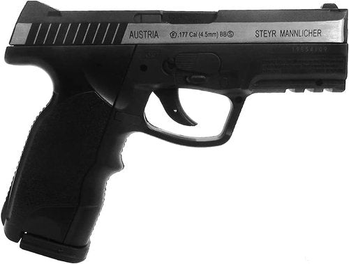 ASG Steyr M9-A1 .177 Caliber Steel BB Gun - Non-Blowback Air Pistol in Silver/Black