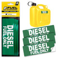 Diesel Fuel Only Sticker - 3 Labels - Weatherproof Heavy Equipment Labels - Variation of Diesel / 3 Labels