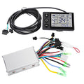 Electric Motor Controller, 36V-48V Waterproof LCD Display Panel Brushless Controller Kit for Electric Bicycle Scooter, 36V-250W/48V-350W Ships Randomly