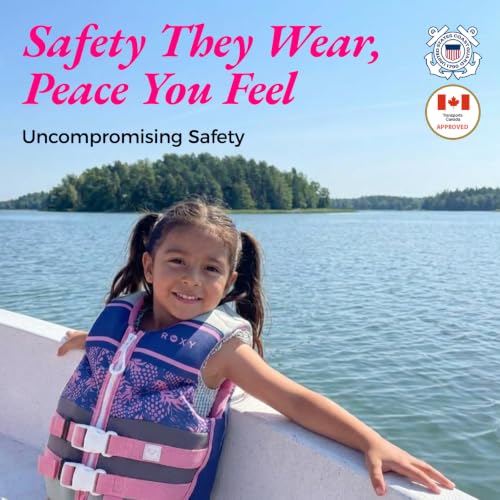 Roxy Kids Life Jacket Pink / 33-55 lbs USCG Approved Child PFD