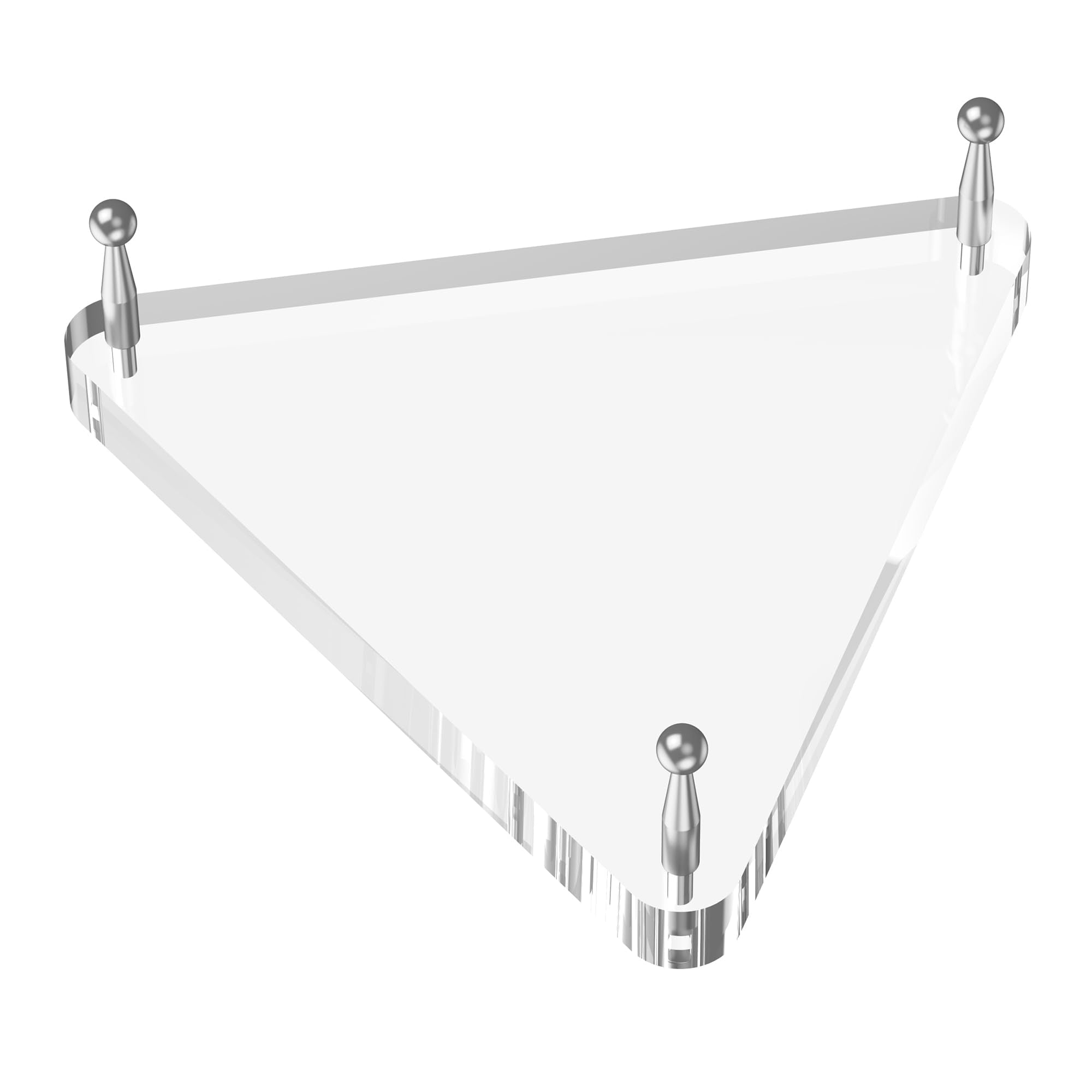 SVENJBB Clear Acrylic Basketball Holder, Display Ball Stand for Football, Soccer, Volleyball, Acrylic Ball Stand with Rubber Feet and Silver Pegs for Displaying Sports Memorabilia, 1 Pack