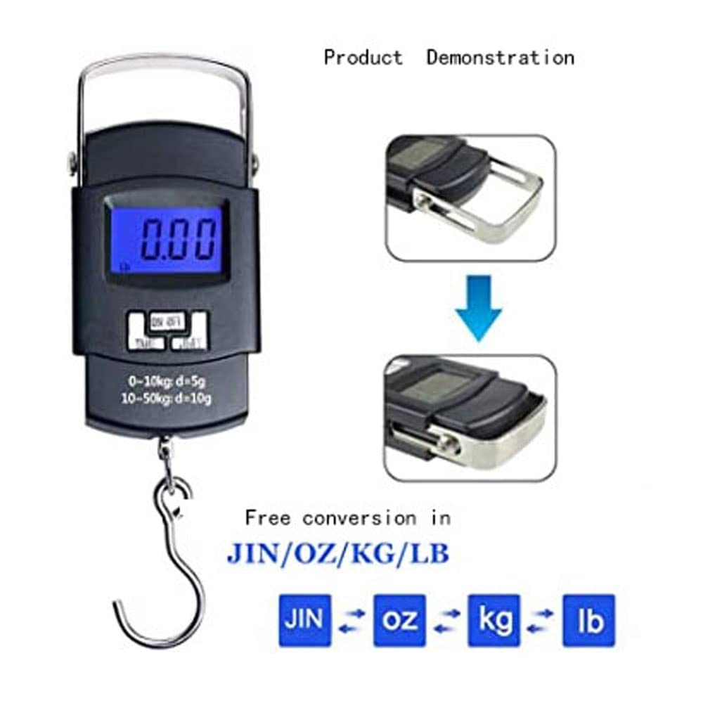 Skiennix Luggage Scale - Accurate Automatic Reading | Multifunctional Travel & Fishing Tool