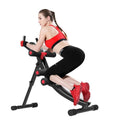 Fitlaya Fitness Core & Abdominal Trainers AB Workout Machine Home Gym Exercise Machine Ab Cruncher Foldable Fitness Equipment (red01)