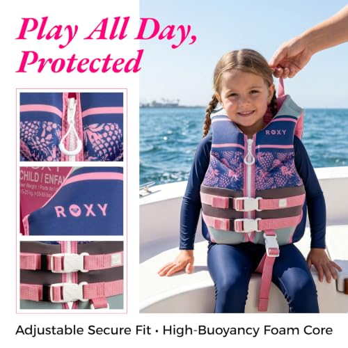 Roxy Kids Life Jacket Pink / 33-55 lbs USCG Approved Child PFD