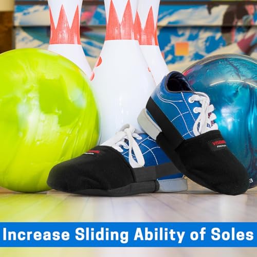 Bowling Shoe Slider - 2 Pieces Bowling Shoe Covers Sole Slide Protectors