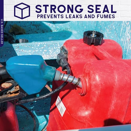 BISupply 6 Gallon Portable Marine Gas Tank with Fill Hose for Small Engines