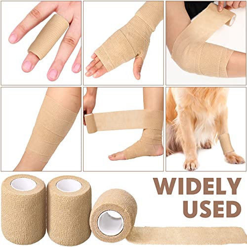 Self-Adhesive Bandage Wrap 96 Pack - Nude, 2 Inch x 5 Yards