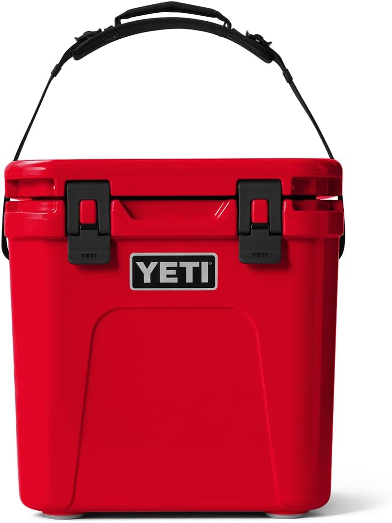 YETI Roadie 24 2.0 Hard Cooler - Durable Design with DoubleDuty Shoulder Strap & Drain Plug