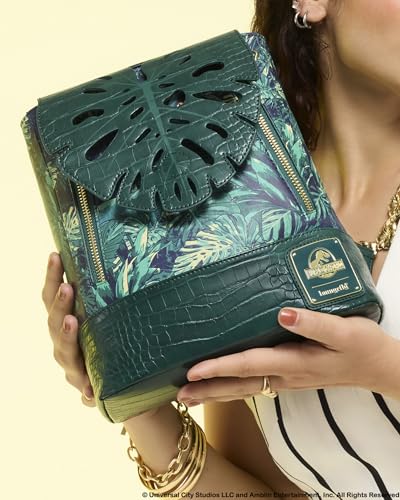 Jurassic World Mini Backpack - Dinosaur Faux Leather Design, Adjustable Straps