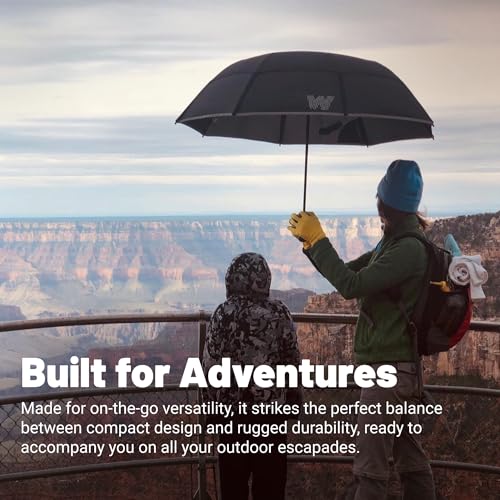 Weatherman Arnold Palmer Classic Windproof Collapsible Umbrella for Car & Backpack