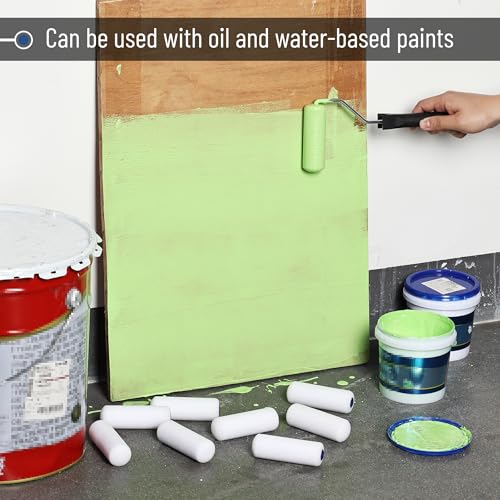 4-Inch Foam Paint Roller Covers Bulk Pack of 30 for Walls & Surfaces