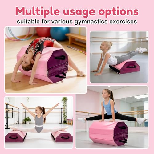 Detachable Octagon Gymnastics Mat 17.5x17.5x23 Inches Foam & Waterproof Cover