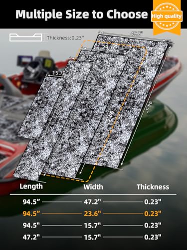 Snow Camo EVA Boat Flooring Self-Adhesive Marine Decking 94.5" x 23.6"
