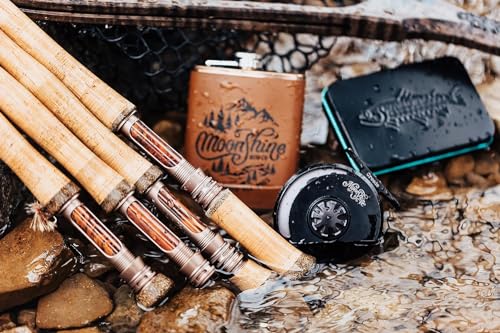 Moonshine Rod Company 3WT 7'6 Fly Fishing Rod with Carrying Case & Extra Tip