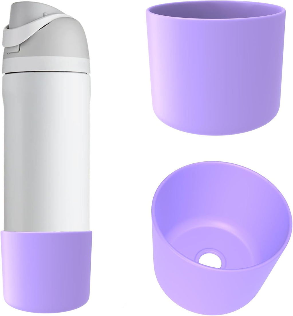 Owala 32oz Silicone Boot - Anti-Slip Protective Sleeve for FreeSip/Twist/Flip Bottles | Purple (2PCS)
